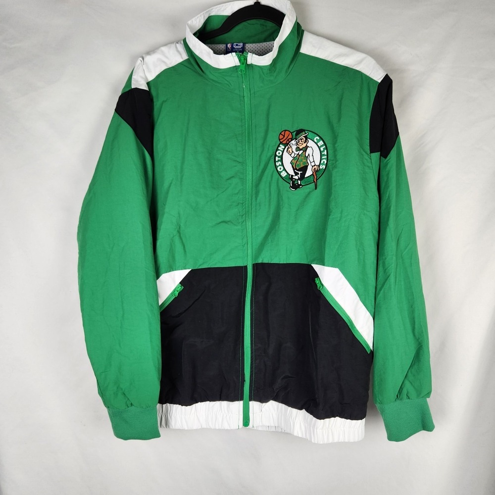 NWOT Ultra Game Boston Celtics Windbreaker Mens Medium Green Full Zip NBA Jacket